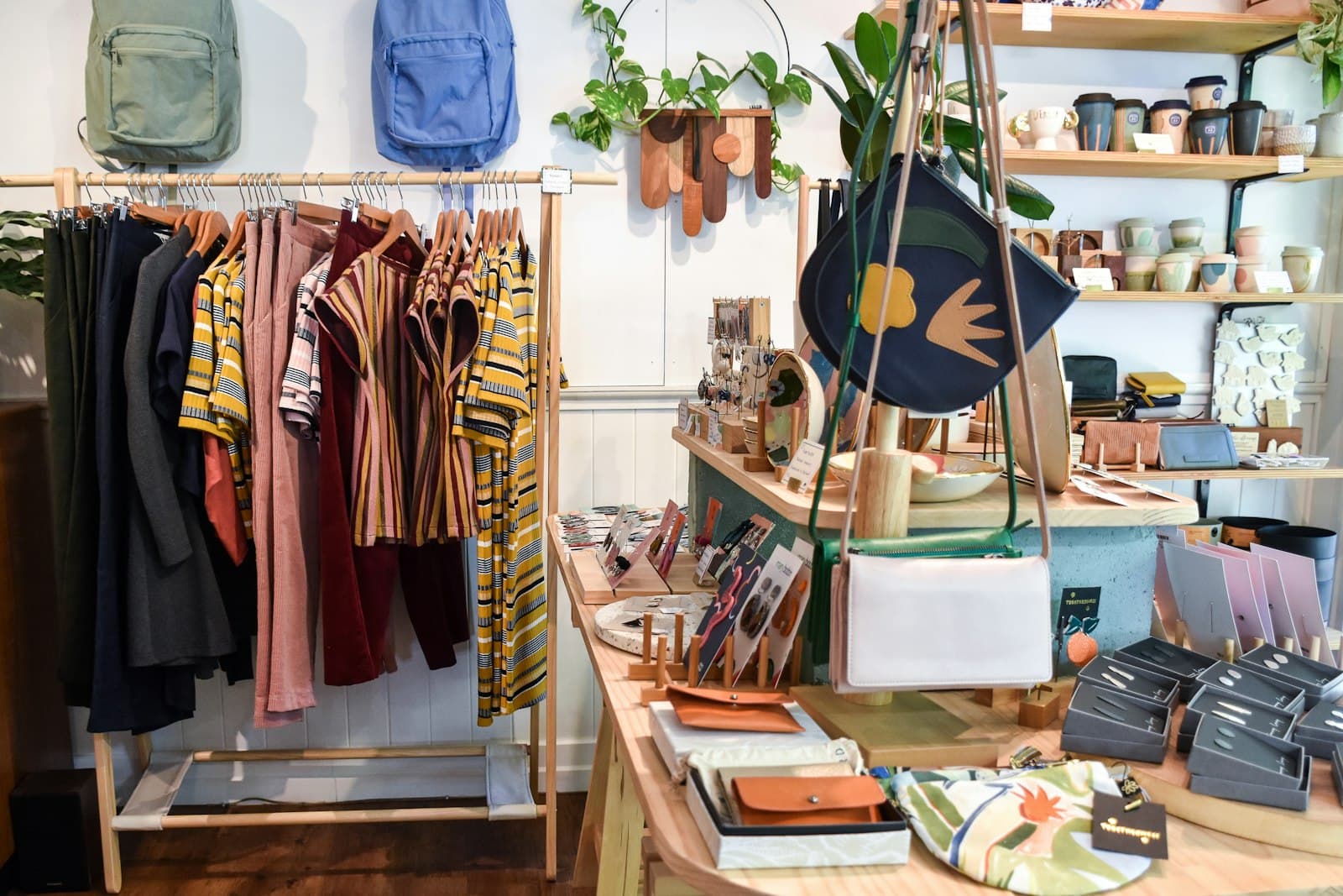 Interior of a new small-business shop.